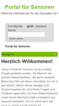 Mobile Screenshot of portal-fuer-senioren.com