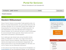 Tablet Screenshot of portal-fuer-senioren.com